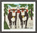 Canada 2020 Holiday: Maud Lewis $1.30 Die Cut MNH